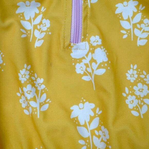 SweetHoney Floral Rash Guard Ruffle Swimsuit, size 3 - Picture 4 of 6